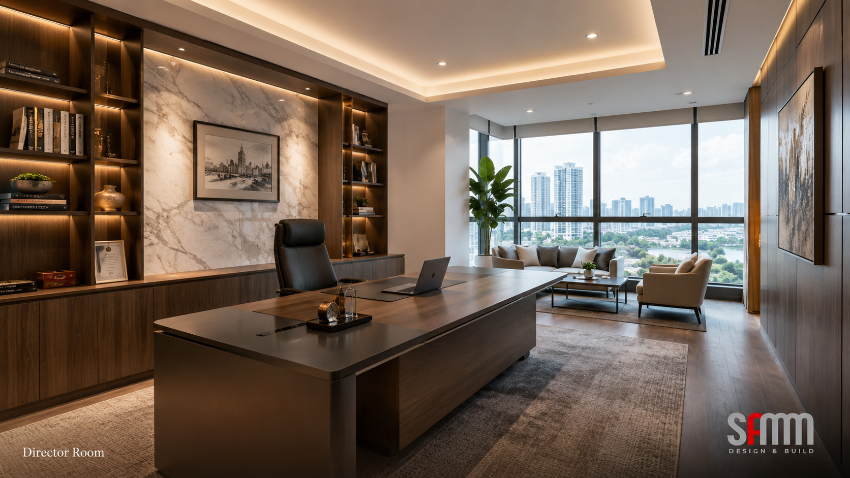 Commercial office interior design concept in Johor Bahru | Sammcon Design & Build