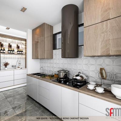 Kitchen Wine Cabinet Design