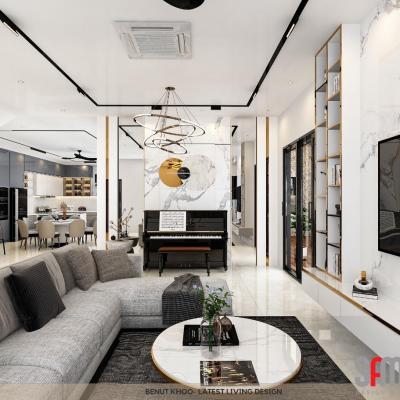 Living Room Dining Area Design